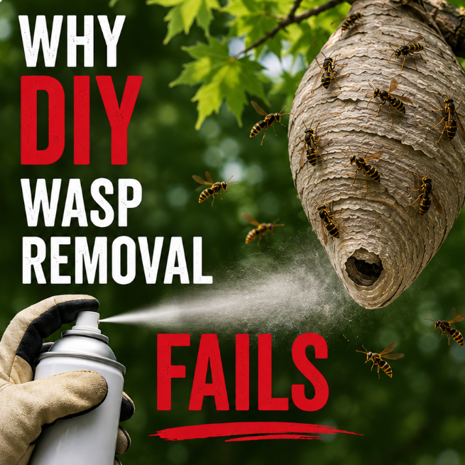 Why DIY Wasp Removal Fails